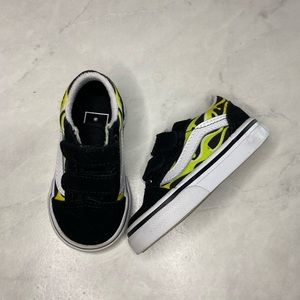 Vans | Toddler Slime Green Flame Vans